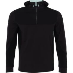 Callaway 1/4 Zip Mixed Media Tech Hoodie Outerwear Pullover Golf Apparel