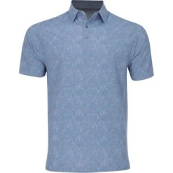 Callaway All-Over Abstract Novelty Print Shirt Polo Short Sleeve Golf Apparel