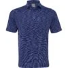 Callaway Yarn-Dyed Space Dye Chev Jacquard Shirt Polo Short Sleeve Golf Apparel