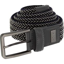 Greg Norman Two-Tone Braided Stretch Accessories Belts Golf Apparel
