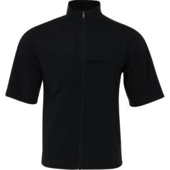 Greg Norman Weatherknit SS Full-Zip Rainwear Rain Shirt Golf Apparel