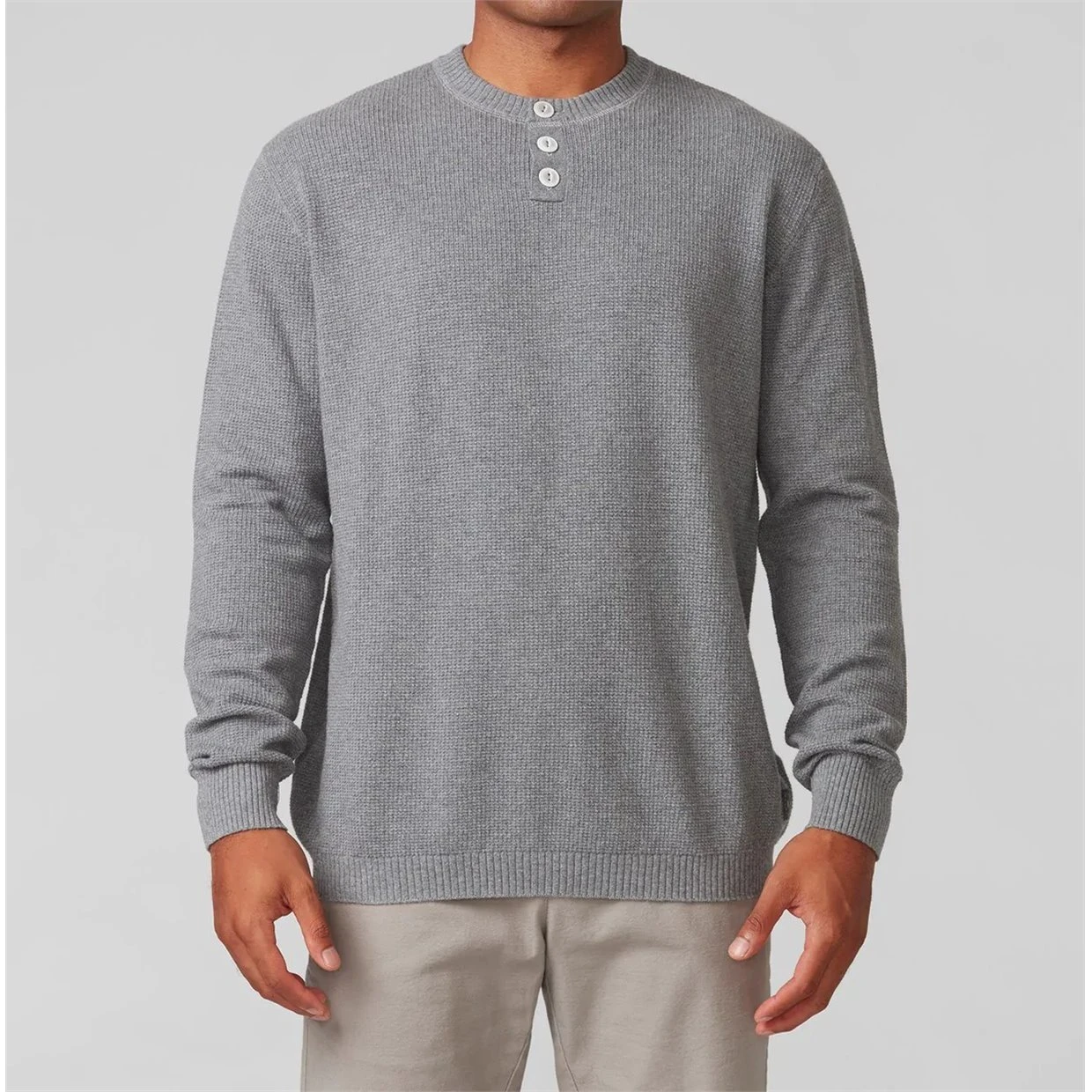 Linksoul Waffle Henley Button Sweater Crew Golf Apparel - Image 6