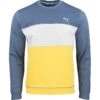 Puma Cloudspun Colorblock Crewneck Outerwear Pullover Golf Apparel